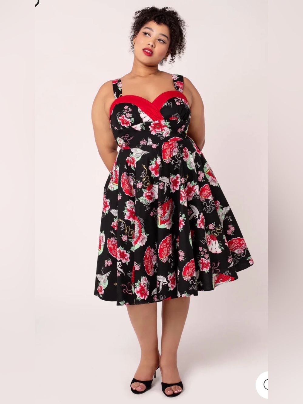 Hell Bunny Yuna Dress 2X EUC